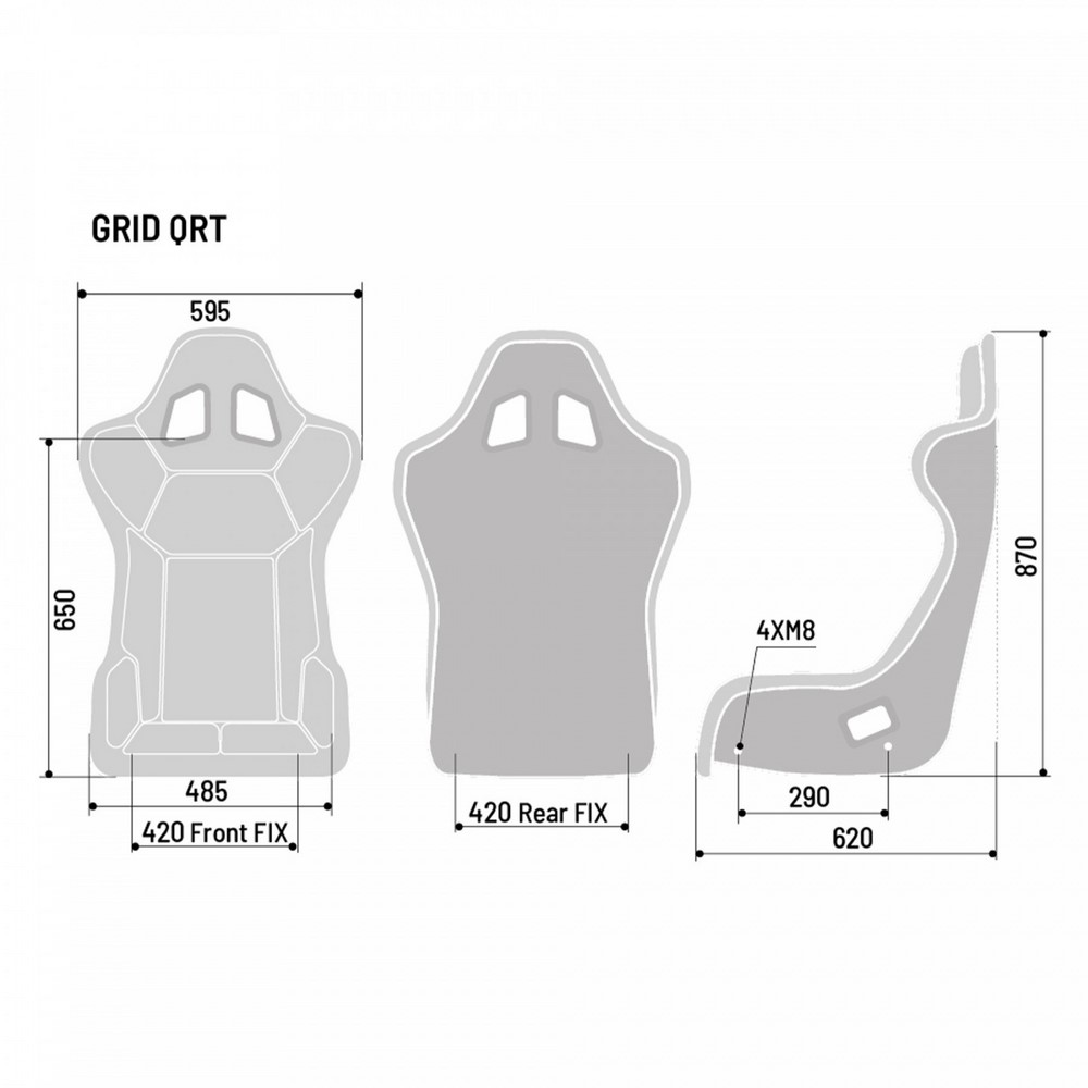 SPARCO Rennsitz Grid Q Sky (FIA 8855-1999)