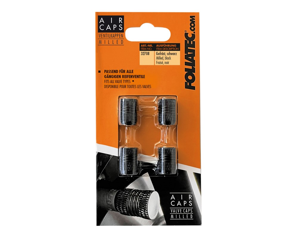 FOLIATEC AIRCAPS Ventilkappen Milled
