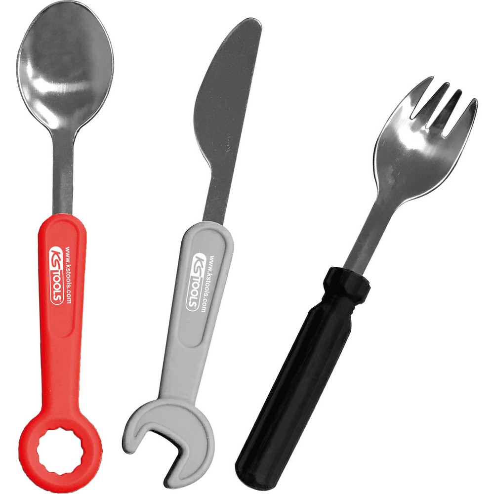KS TOOLS KS-Tools Kinder-Besteck-Set 3-tlg KS TOOLS KS-Tools Kinder-Besteck-Set 3-tlg