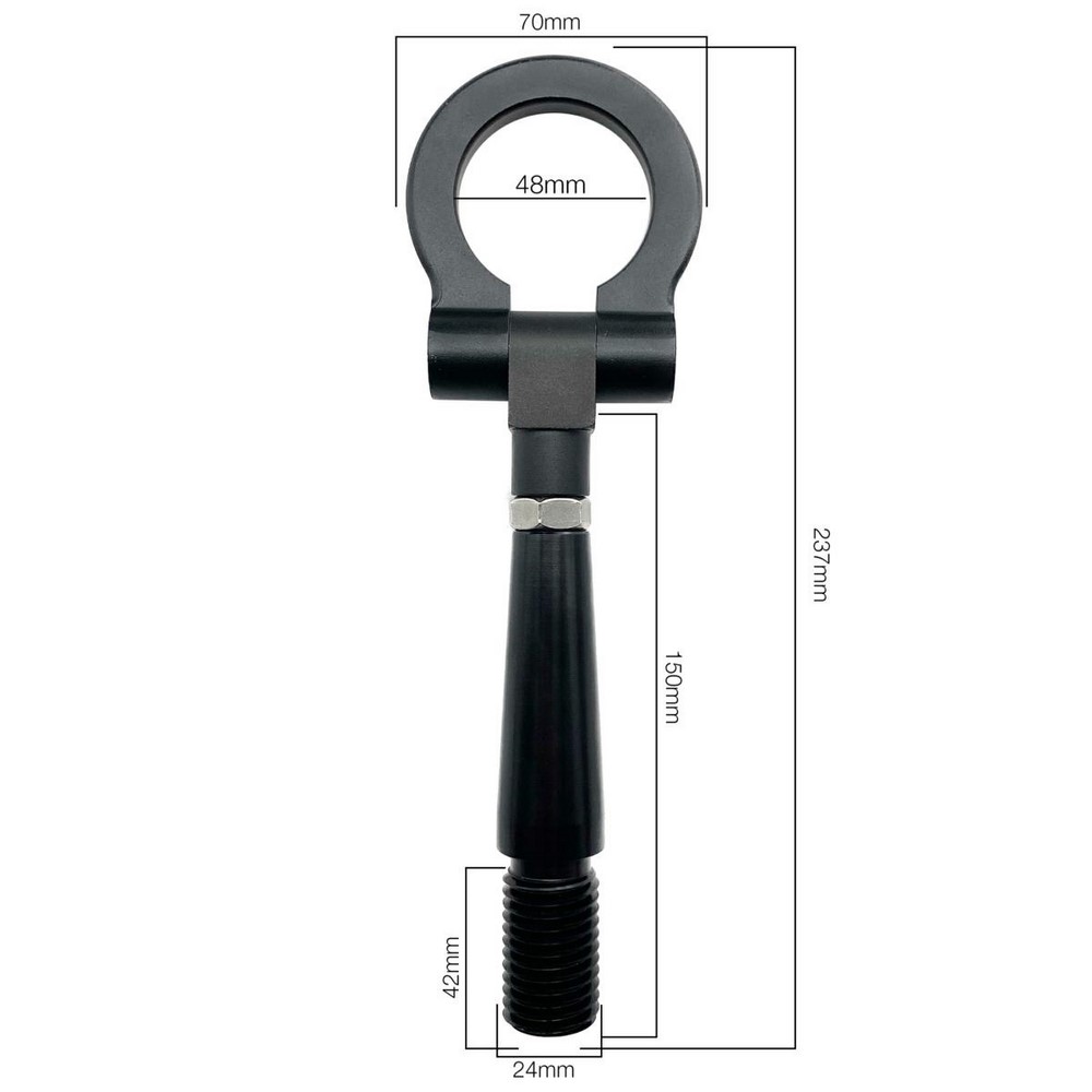 SIMONI RACING Abschlepphaken Aluminium schwarz SIMONI RACING Abschlepphaken Aluminium schwarz