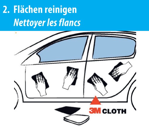 COMBICAR Flankenschutz schwarz, selbstklebend 3M