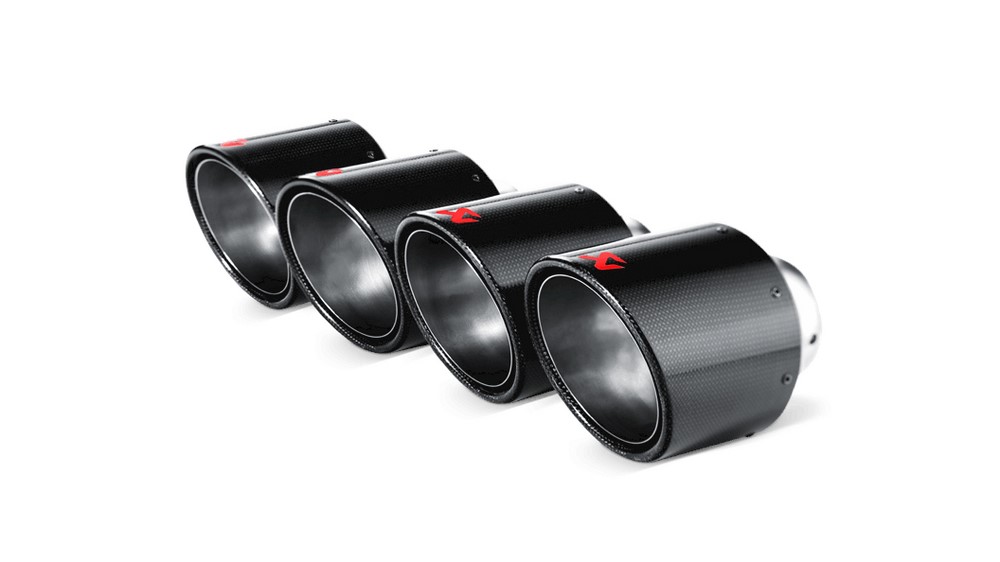 AKRAPOVIC Endrohr Set (Carbon, 125mm)