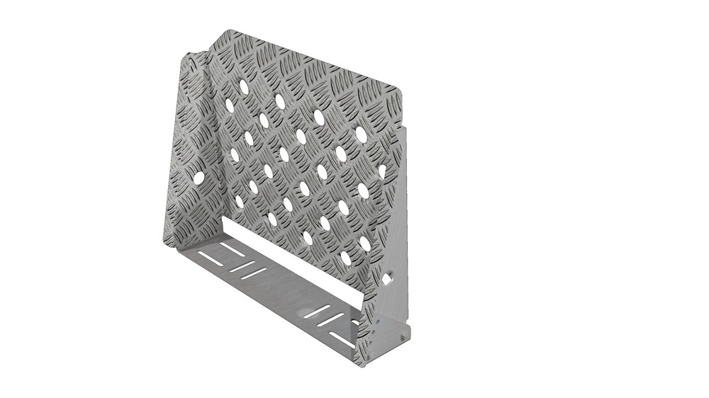SPARCO Beifahrerfussstütze Aluminium-Riffelblech SPARCO Beifahrerfussstütze Aluminium-Riffelblech