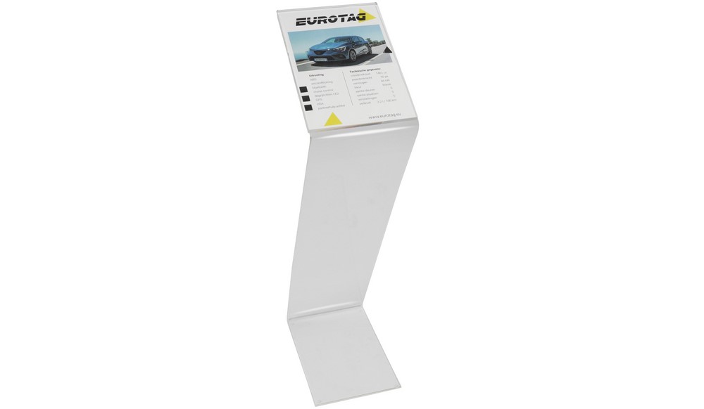 Supporto da terra EUROTAG trasparente per formato A4