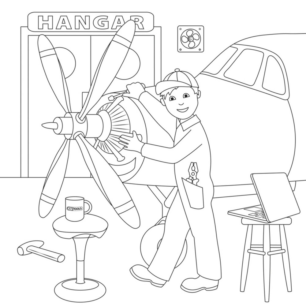 KS TOOLS KS-Tools Libro da colorare per bambini