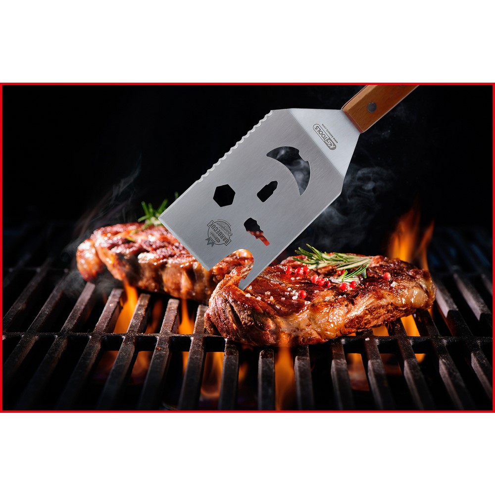 KS TOOLS Set di utensili da barbecue 5 in 1
