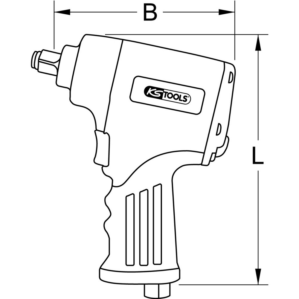 KS TOOLS 1/2" miniMONSTER Xtremelight