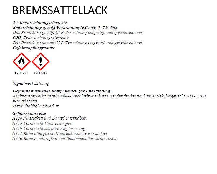 FOLIATEC Bremssattel Lack Gold FOLIATEC Bremssattel Lack Gold