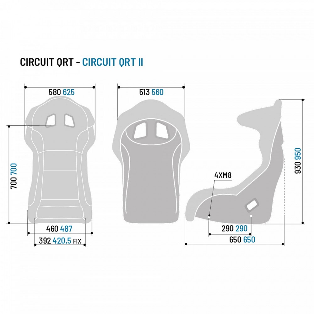 SPARCO Rennsitz Circuit QRT (FIA 8855-1999)