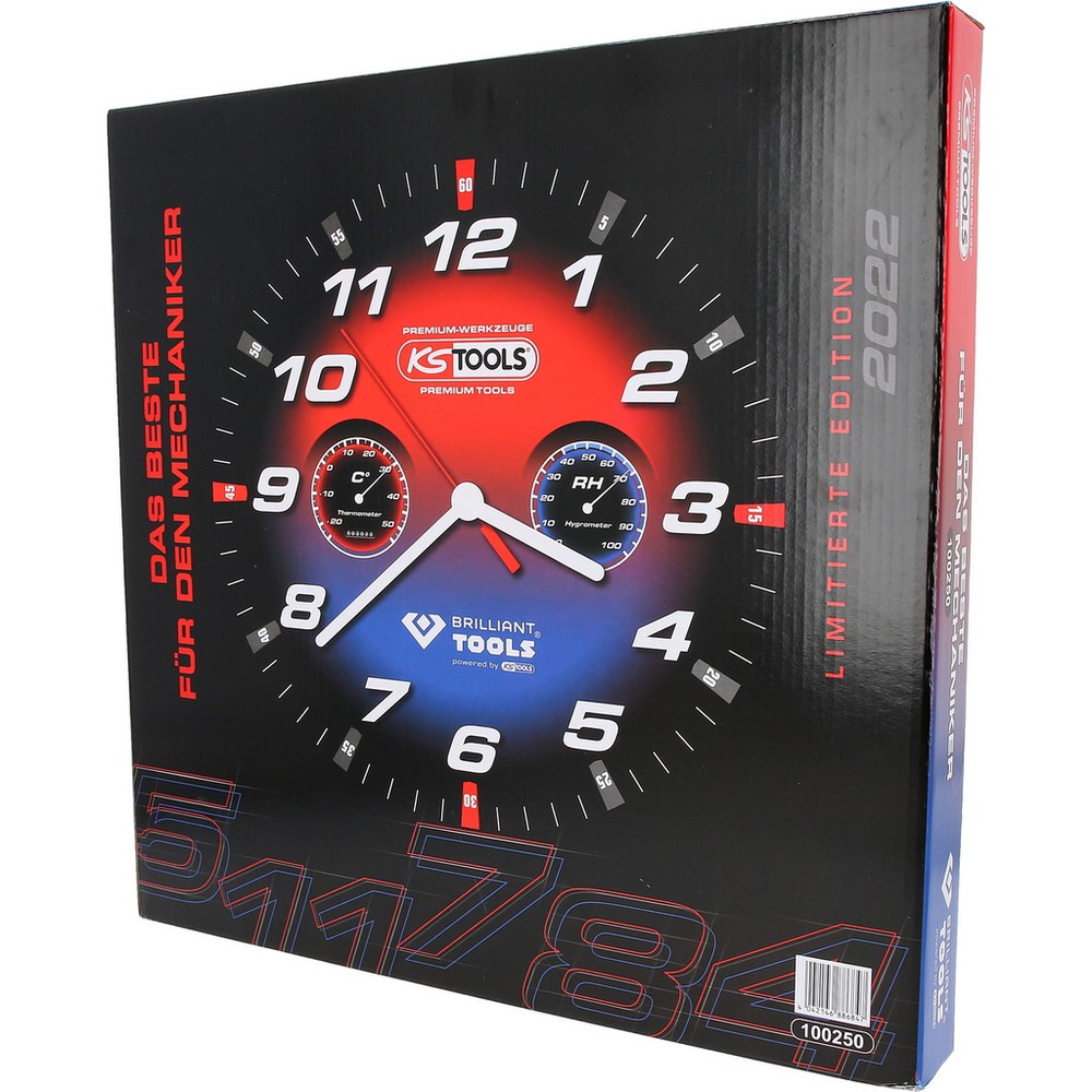 KS TOOLS KS Tools Wanduhr, 40 cm