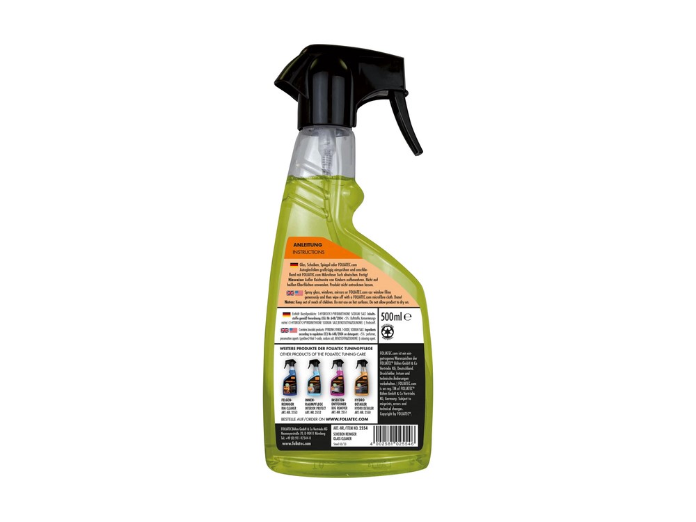 Detergente per vetri FOLIATEC per vetri e superfici rivestite con pellicola Detergente per vetri FOLIATEC per vetri e superfici rivestite con pellicola