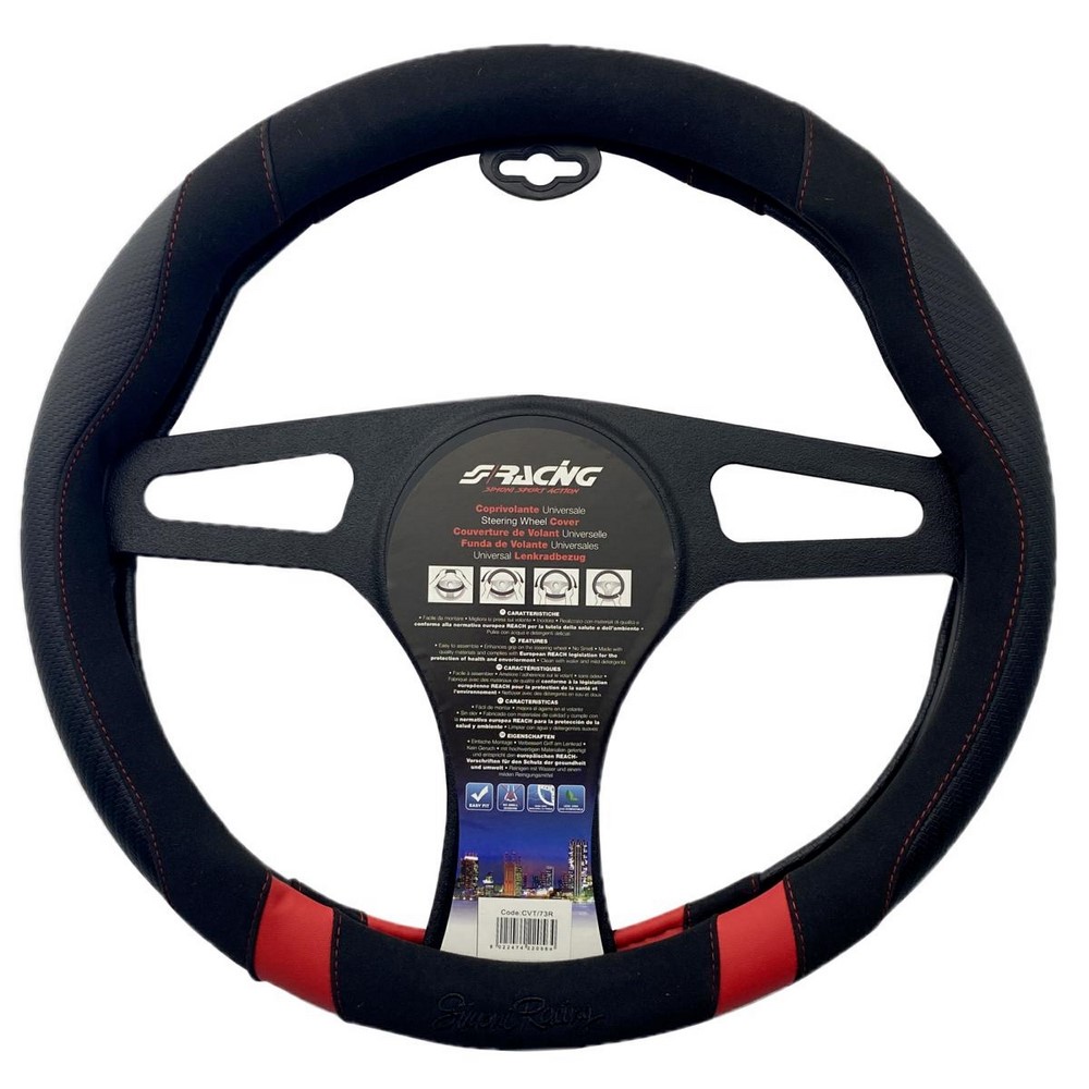 SIMONI RACING Lenkrad Überzug Good Vibe Red SIMONI RACING Lenkrad Überzug Good Vibe Red