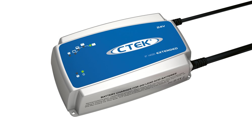 Caricabatterie CTEK XT 14000 da 24 V con cavo da 6 m