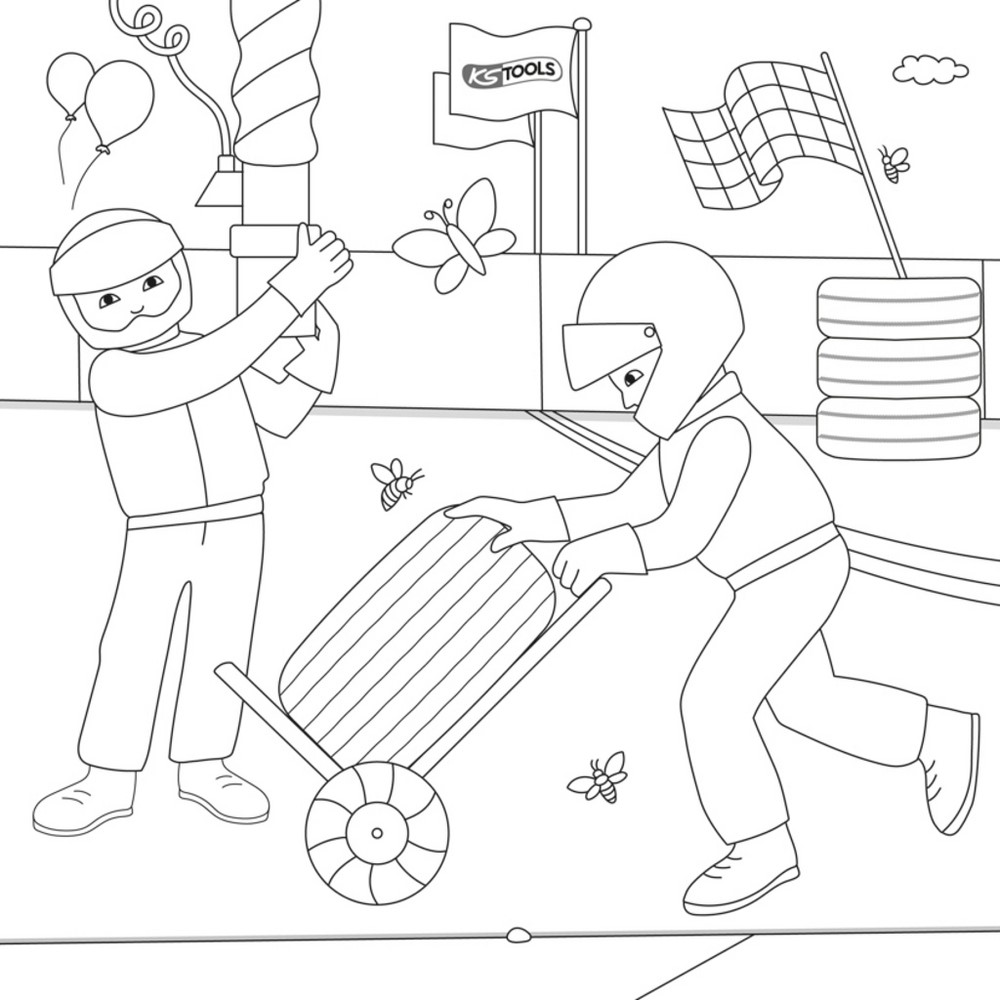 KS TOOLS KS-Tools Libro da colorare per bambini