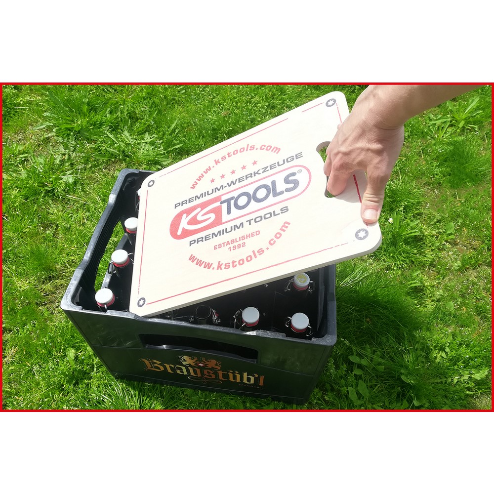 KS TOOLS Cuscino da seduta per cassa di birra Barbecue
