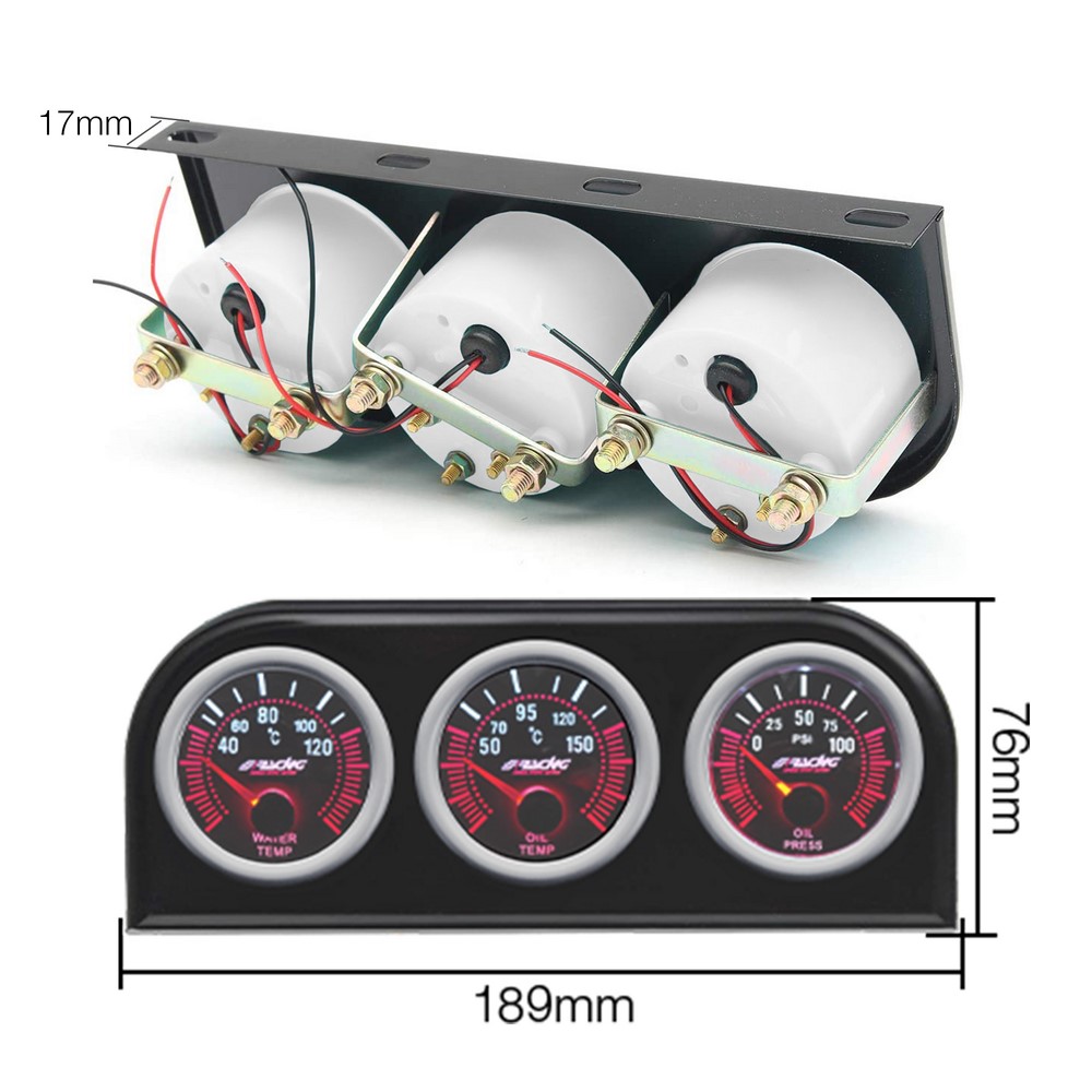 Support pour instruments supplémentaires SIMONI RACING à 3 trous Support pour instruments supplémentaires SIMONI RACING à 3 trous