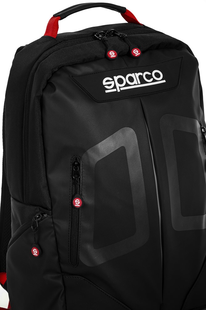SPARCO Rucksack Stage, schwarz-rot