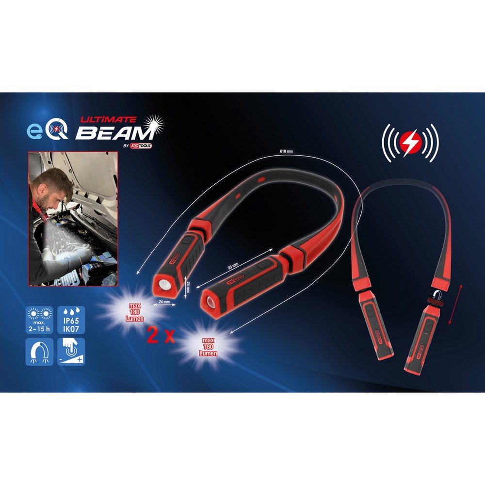KS TOOLS eQi UltimateBEAM Lampe de cou 2 en 1 KS TOOLS eQi UltimateBEAM Lampe de cou 2 en 1