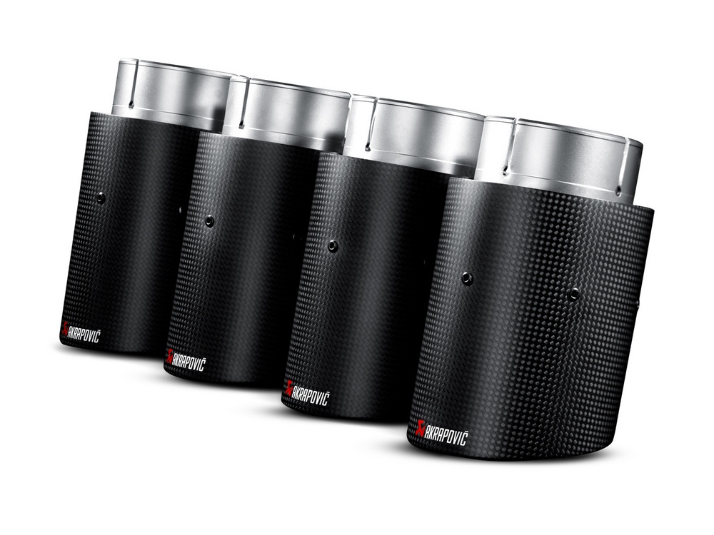 AKRAPOVIC Endrohre Carbon 4x 100mm AKRAPOVIC Endrohre Carbon 4x 100mm