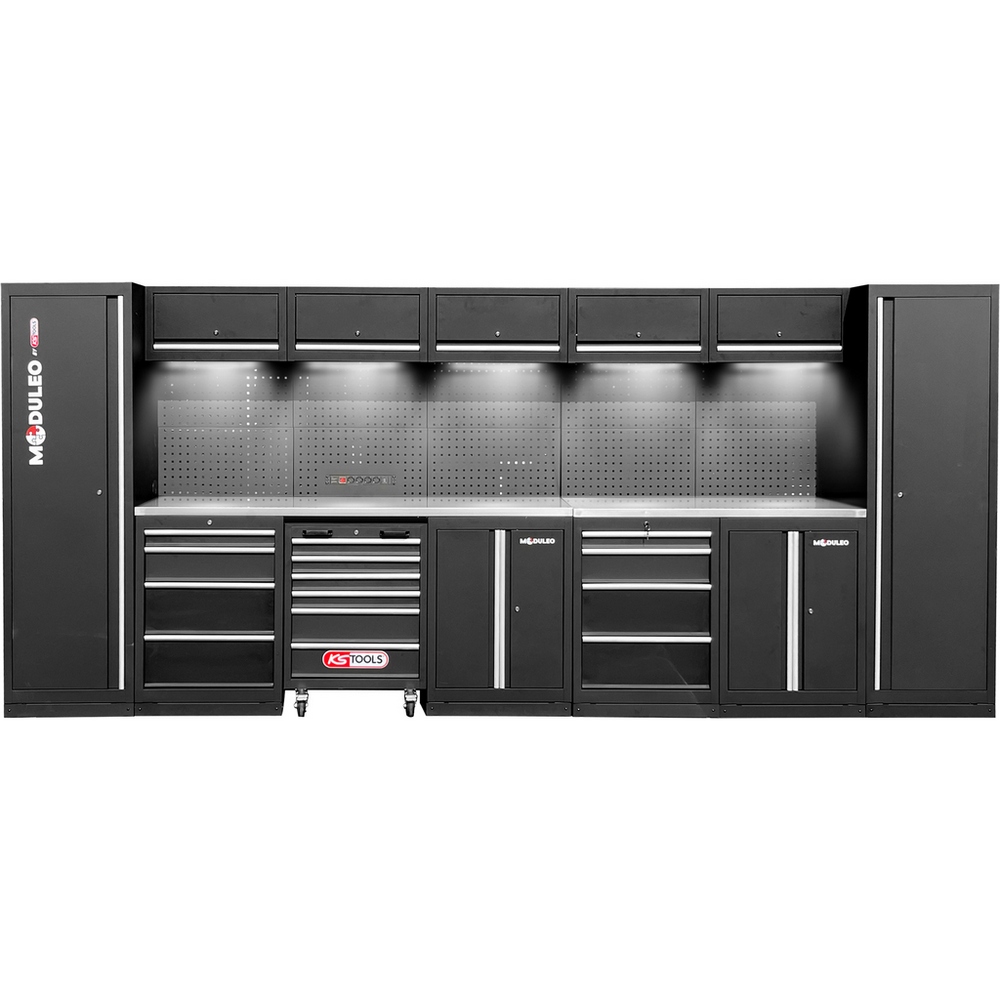 Système d'armoires d'atelier KS TOOLS, droit, 4600 x Système d'armoires d'atelier KS TOOLS, droit, 4600 x