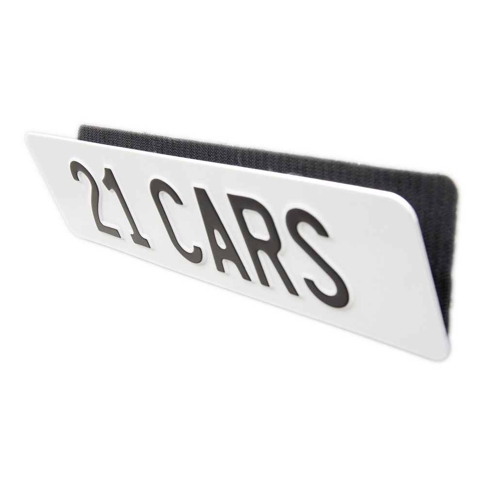 21 Cars Klett Kennzeichenhalter Hochformat Premium