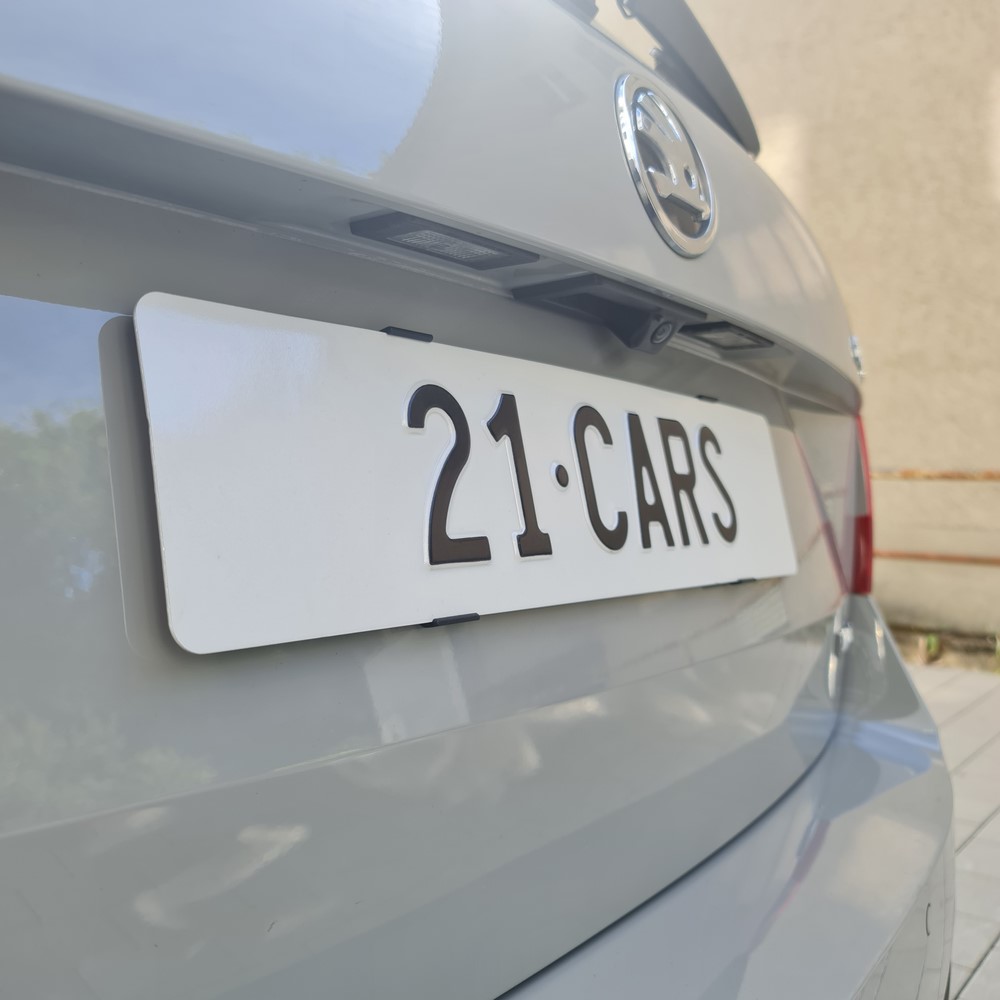 21 Cars Kennzeichenhalter Langformat, Transparent