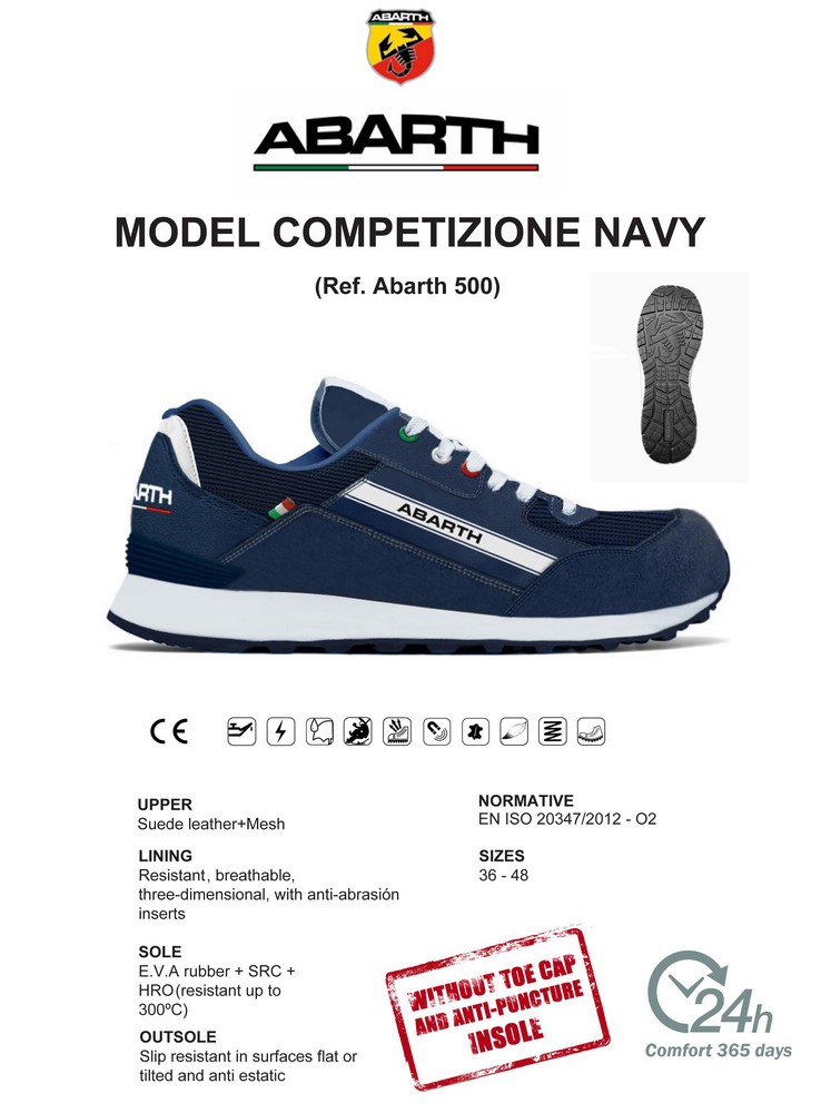ABARTH Scarpe da lavoro e per il tempo libero Competizione