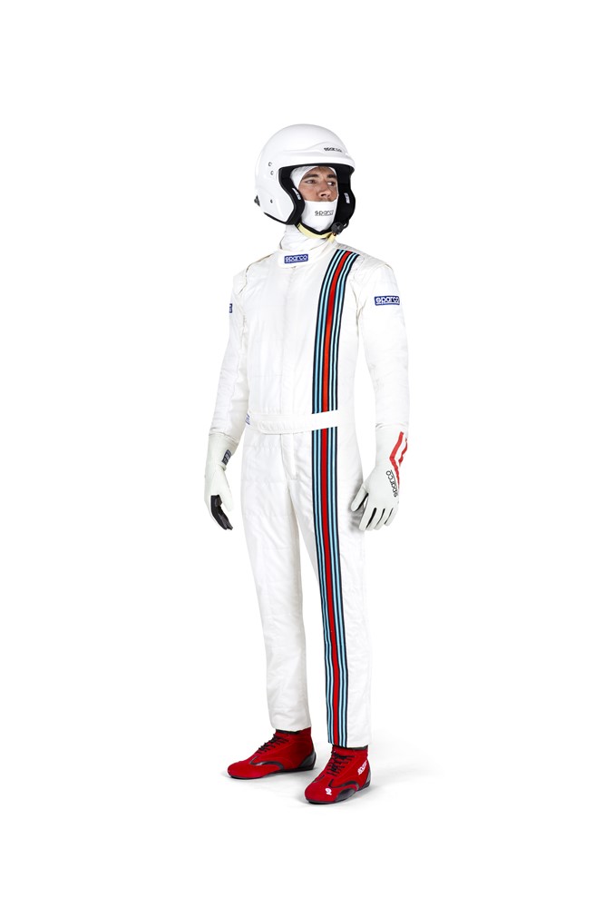 Combinaison SPARCO MARTINI RACING au look vintage Combinaison SPARCO MARTINI RACING au look vintage