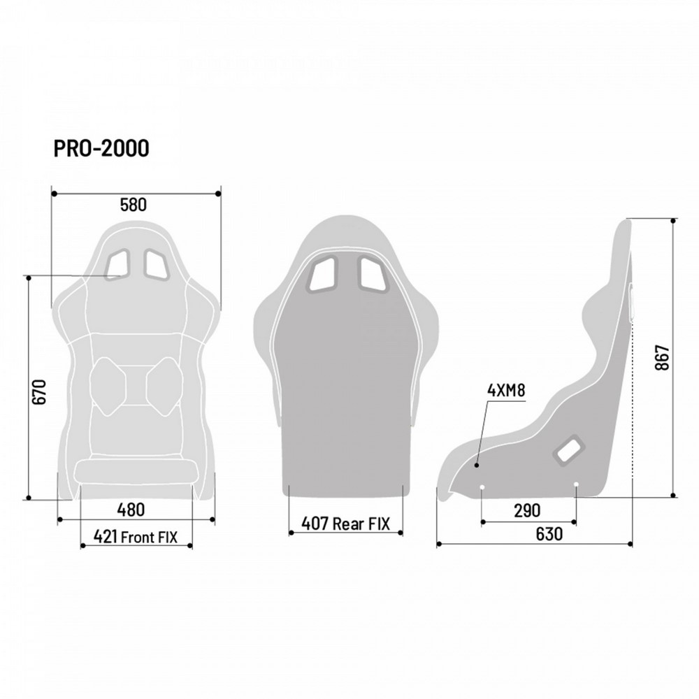 Siège de course SPARCO Pro 2000 QRT (FIA 8855-1999) Siège de course SPARCO Pro 2000 QRT (FIA 8855-1999)