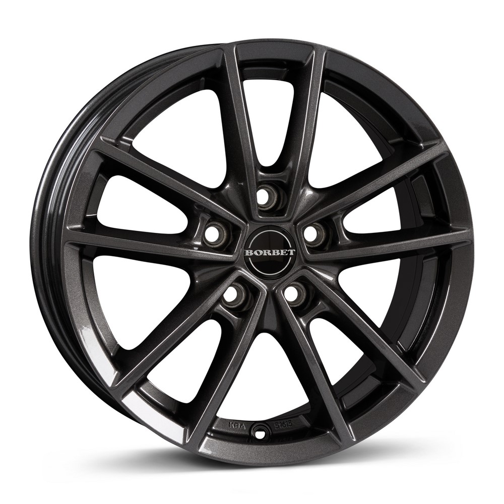 Borbet W 70740 mistral anth. glossy KBA 51616 Borbet W 70740 mistral anth. glossy KBA 51616