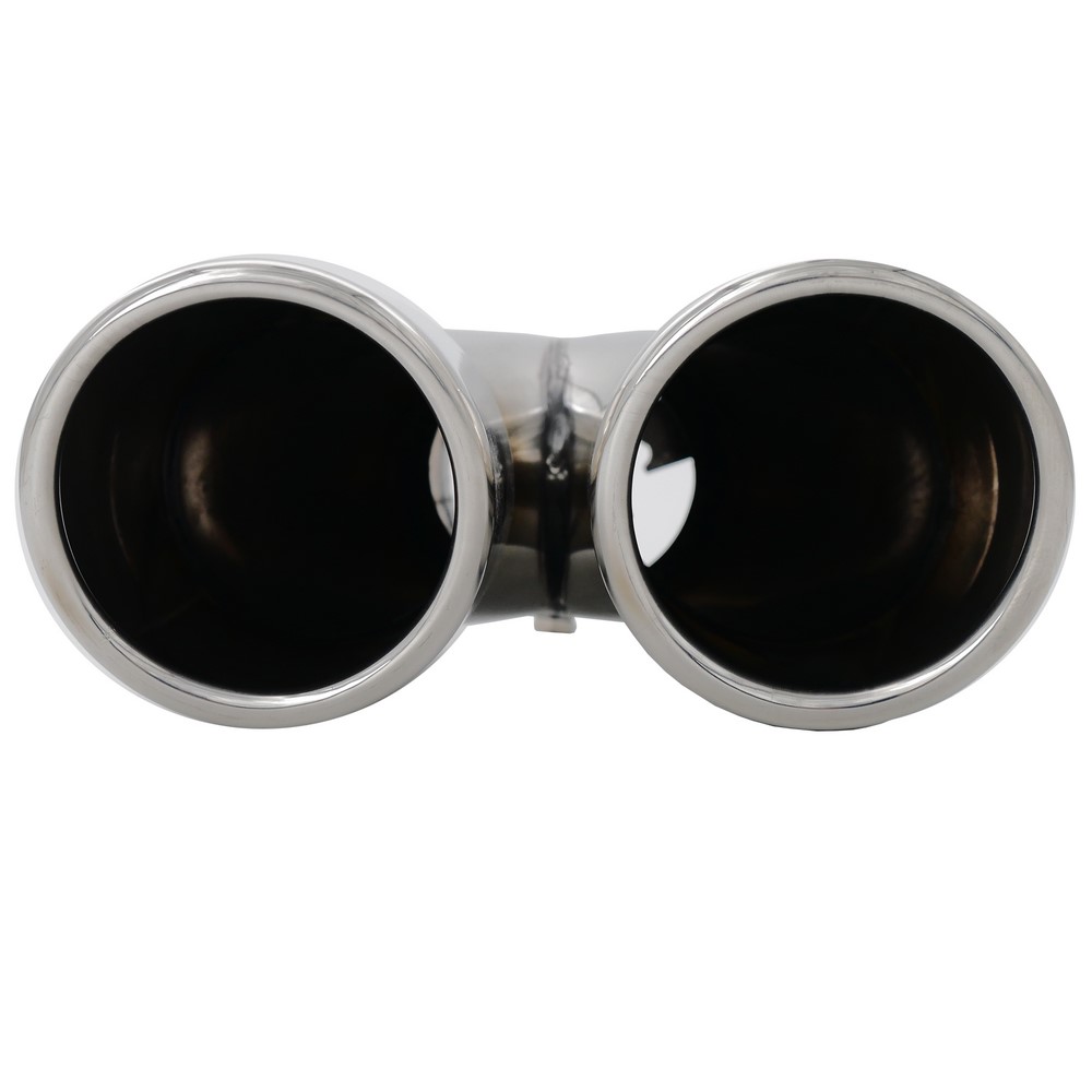 SIMONI RACING Endrohrblende 2x76mm rund Chrom