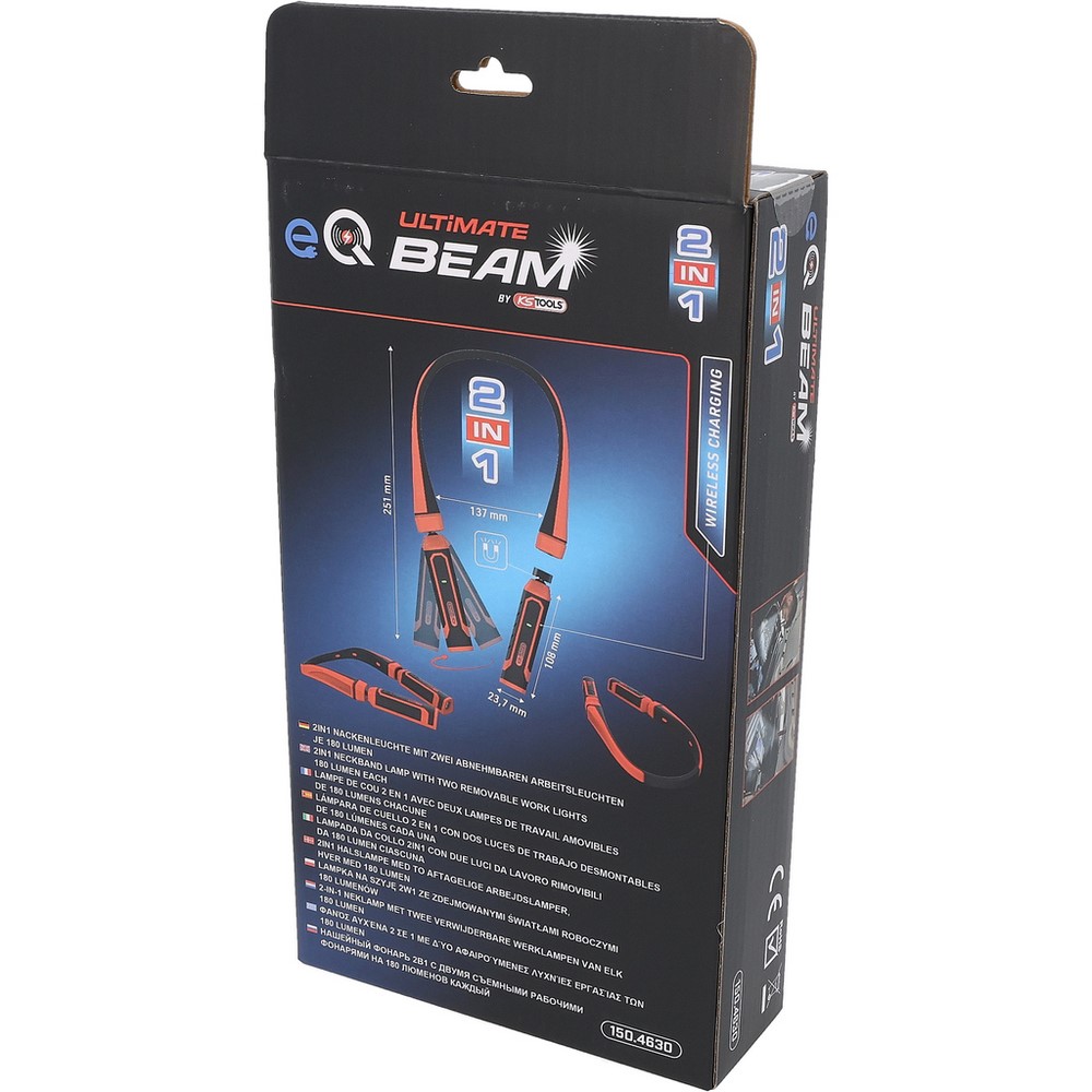 KS TOOLS eQi UltimateBEAM Lampe de cou 2 en 1