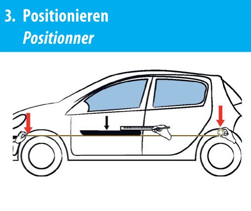 COMBICAR Flankenschutz schwarz, selbstklebend 3M
