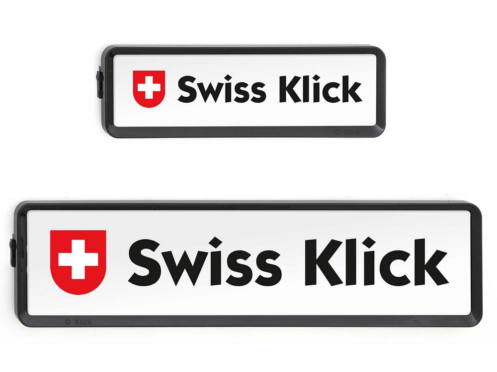 SWISS KLICK Nummernrahmen/Wechselrahmen Set SWISS KLICK Nummernrahmen/Wechselrahmen Set