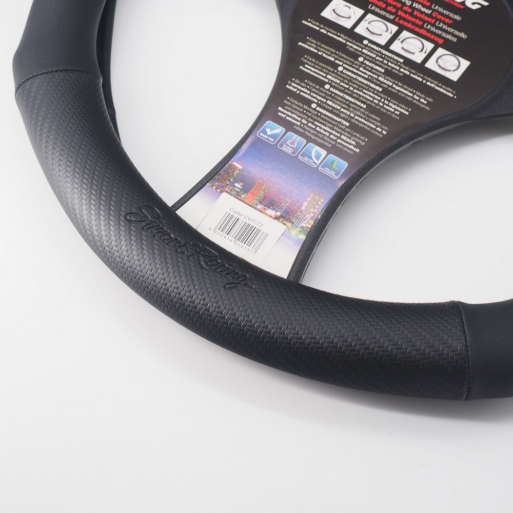 Housse de volant SIMONI RACING, aspect carbone « Race » Housse de volant SIMONI RACING, aspect carbone « Race »