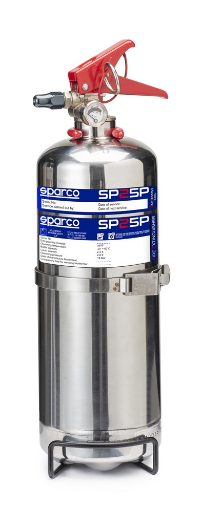 Estintore portatile SPARCO da 2 L, ultraleggero + omologazione FIA Estintore portatile SPARCO da 2 L, ultraleggero + omologazione FIA