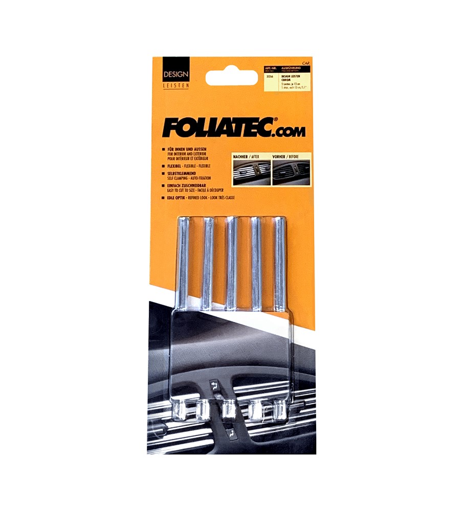 Modanature FOLIATEC in stile cromato, per griglie di ventilazione Modanature FOLIATEC in stile cromato, per griglie di ventilazione