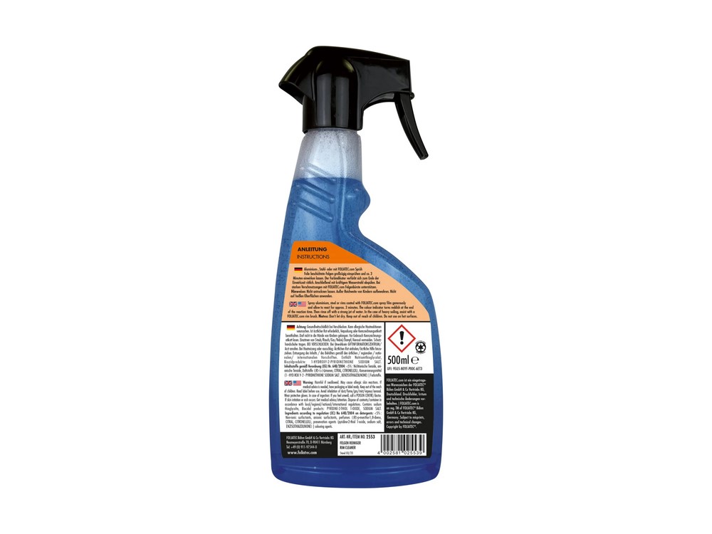 Detergente per cerchioni FOLIATEC con indicatore di colore per