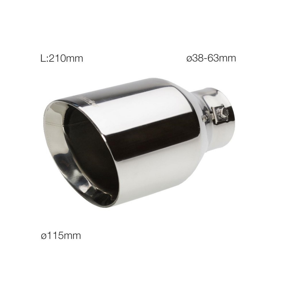 SIMONI RACING Endrohrblende 115mm rund Chrom SIMONI RACING Endrohrblende 115mm rund Chrom