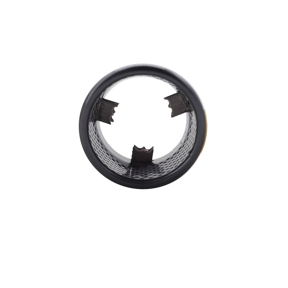 SIMONI RACING Endrohrblende 115mm rund Black