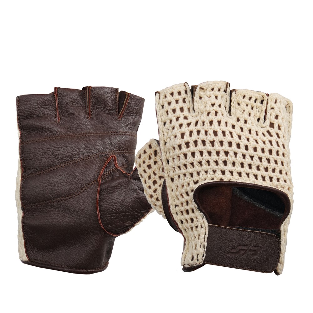 SIMONI RACING Vintage Handschuhe Echt Leder und