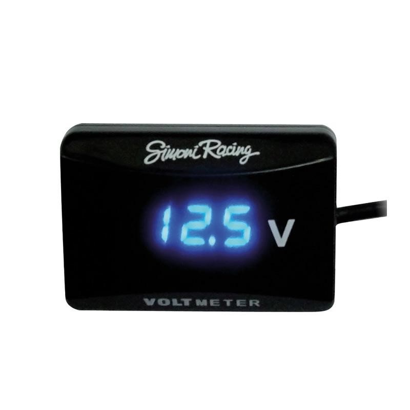 SIMONI RACING Zusatzinstrument Voltanzeige 12/24V