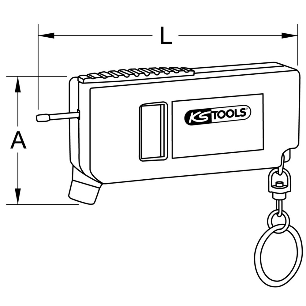 KS TOOLS Misuratore digitale della pressione degli pneumatici