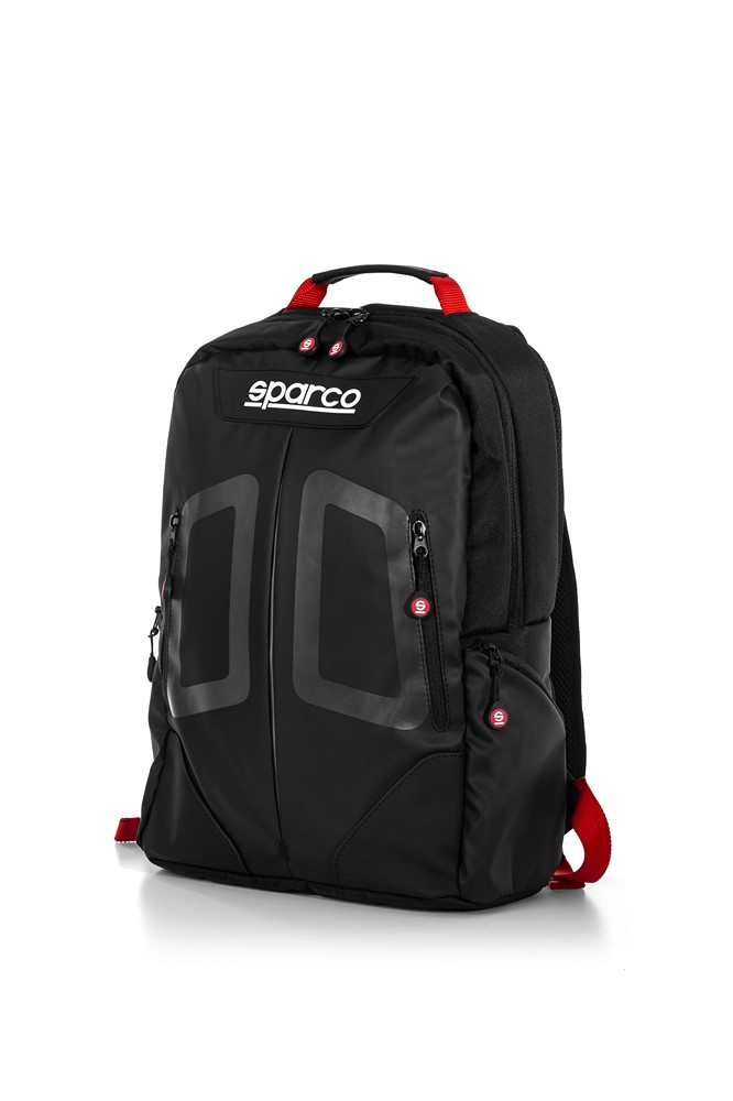 SPARCO Rucksack Stage, schwarz-rot