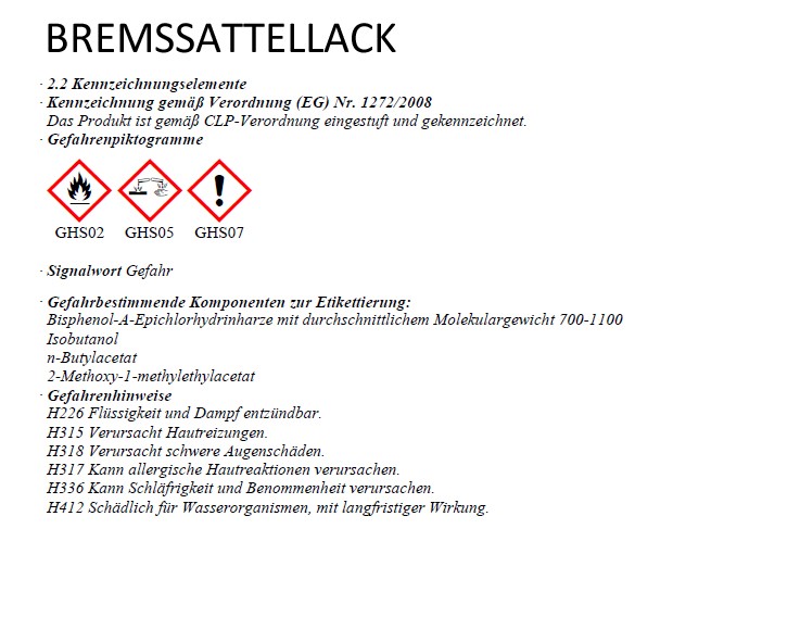 FOLIATEC Bremssattel Lack Performance Gelb glänz.
