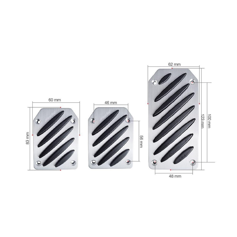 SIMONI RACING Pedalset Black Stripe SIMONI RACING Pedalset Black Stripe