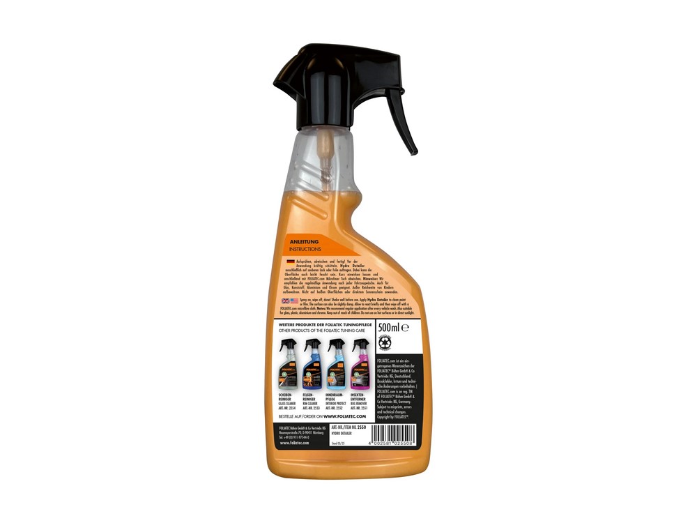 FOLIATEC Hydro Detailer - Trattamento per la carrozzeria Show + Shine