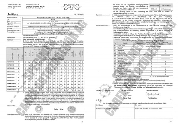 DTC-Gutachten P-7739/20 zu DR-Set