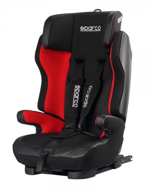 SPARCO Kindersitz SK700 schwarz-rot, mit Isofix