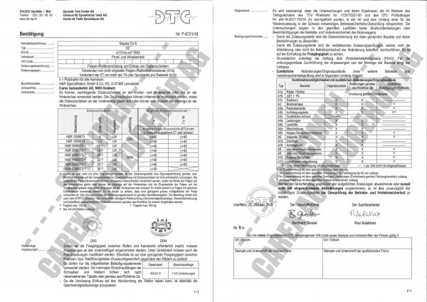 DTC-Gutachten P-6721/18 zu DR-Set